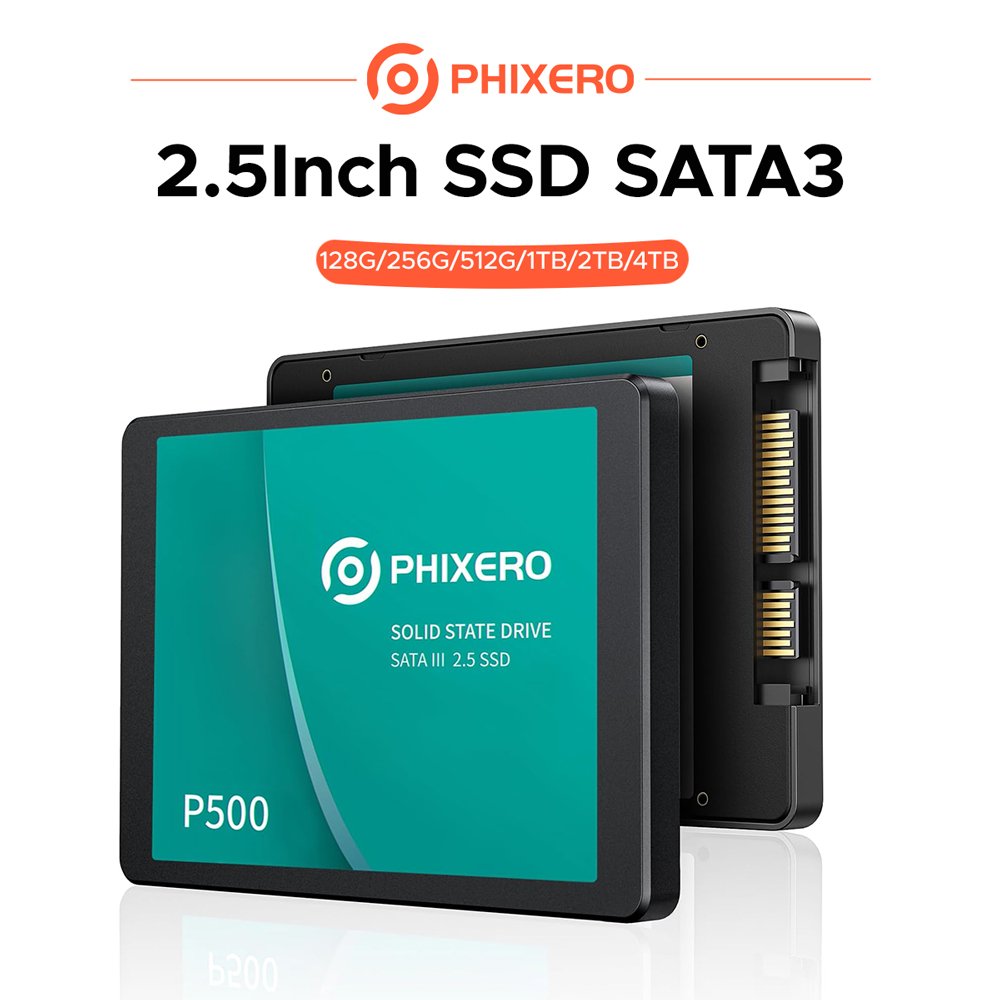 Ssd 500Gb - PHIXERO SSD SATAIII 128G/256G/512G/1TB/2TB/4TB AHCI dengan