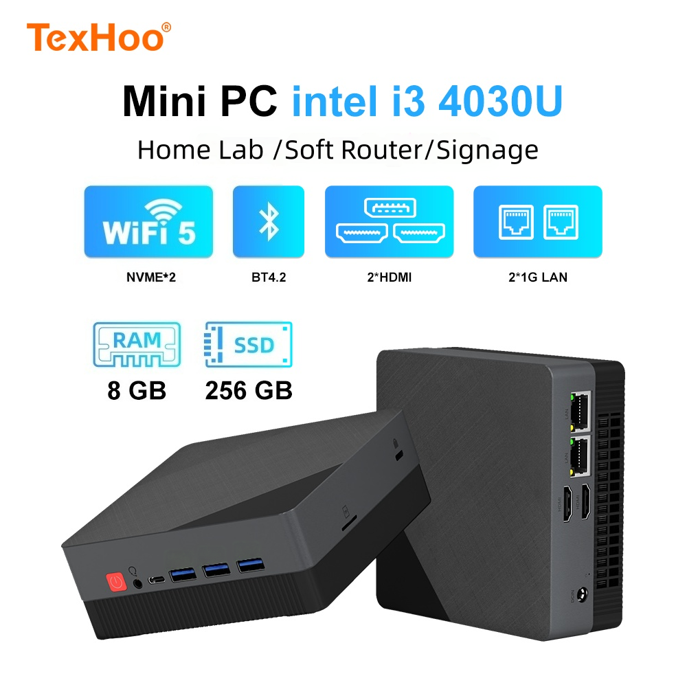 Texhoo MINI PC, Prosesor Intel - Memory Card Ssd ulasan dan harga