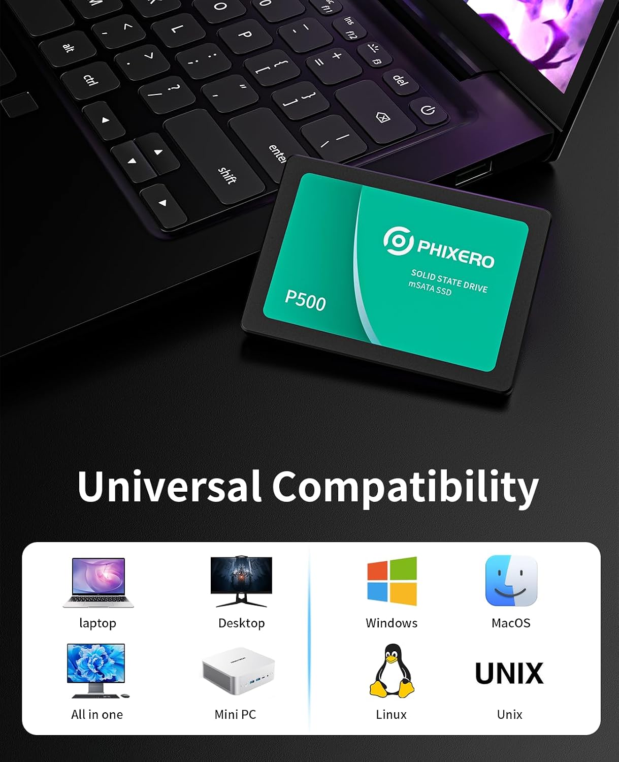 PHIXERO SSD SATAIII 128G/256G/ - Ssd 500Gb ulasan dan harga