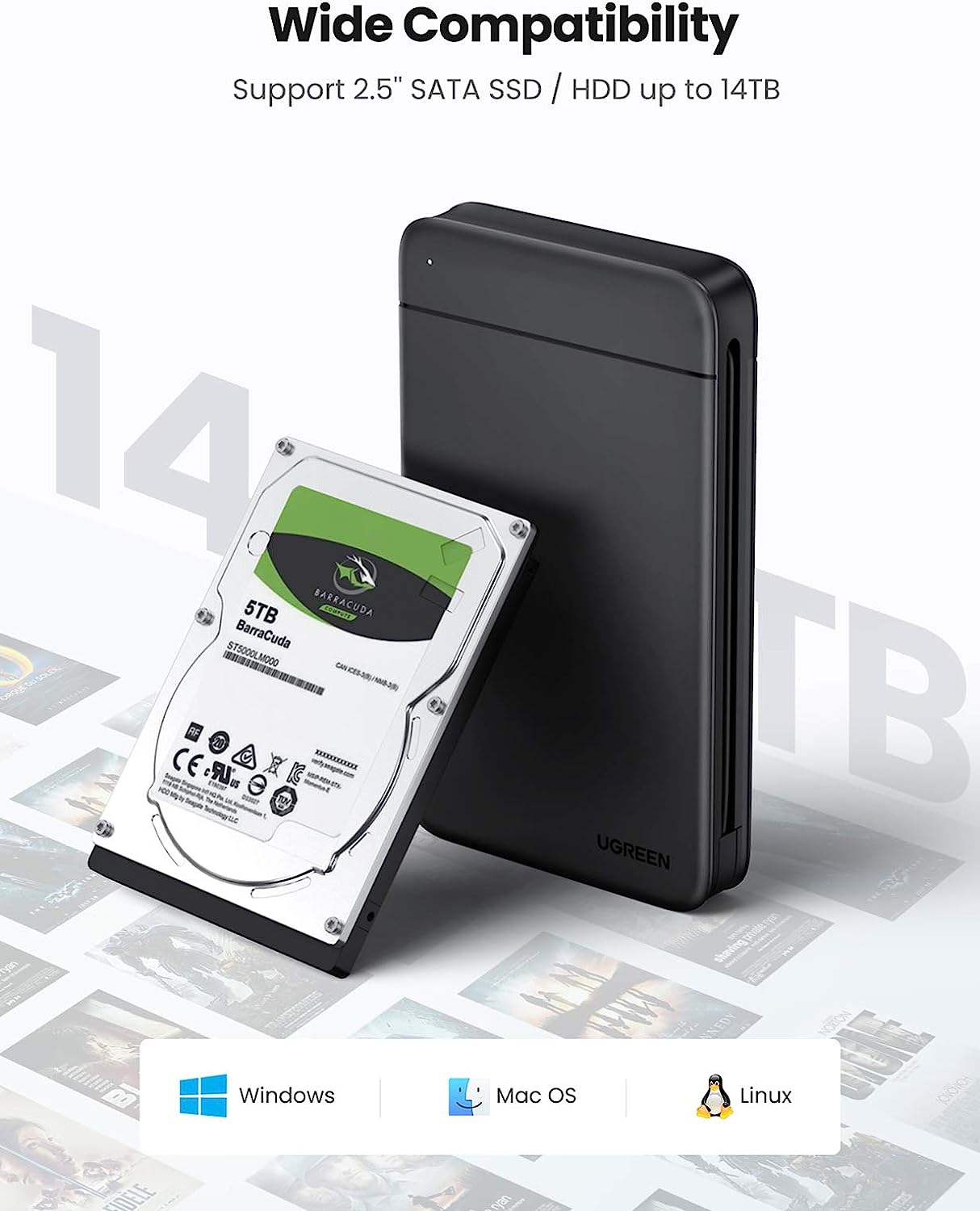 UGREEN USB C Hard Drive Enclos - Ssd Hard Drive ulasan dan harga